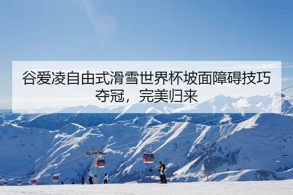 谷爱凌自由式滑雪世界杯坡面障碍技巧夺冠，完美归来